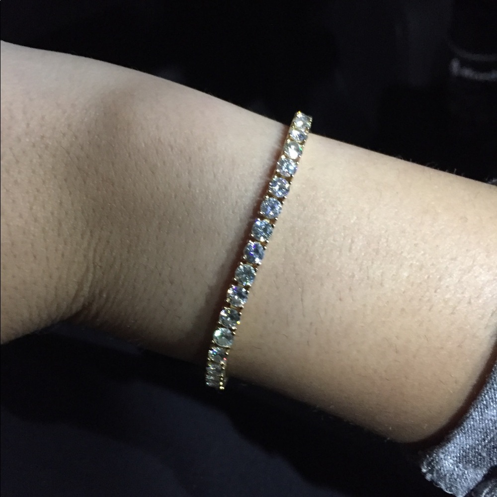 Charles and Colvard moissanite tennis bracelet